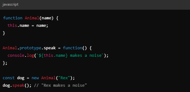 Prototypes and Inheritance